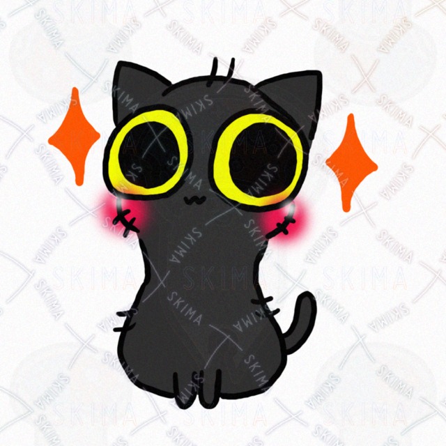 毛ボサボサのちんまい黒猫の商品画像4枚目