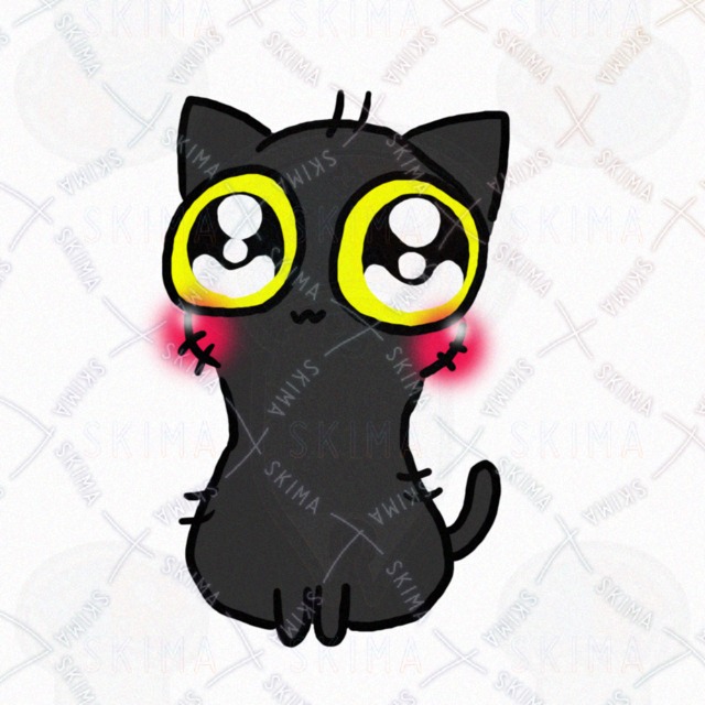 毛ボサボサのちんまい黒猫の商品画像6枚目