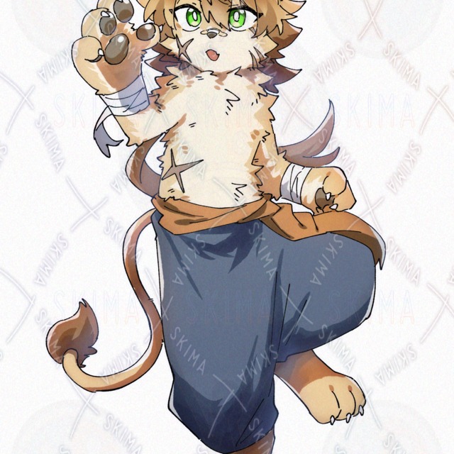 【立ち絵】ライオンの男の子の商品画像