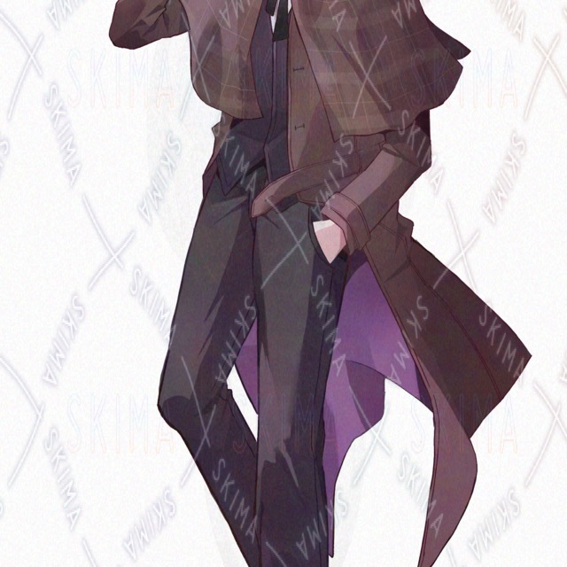 TRPG 스탠딩 그림] 수상한 은발의 탐정 상품 이미지 8번째