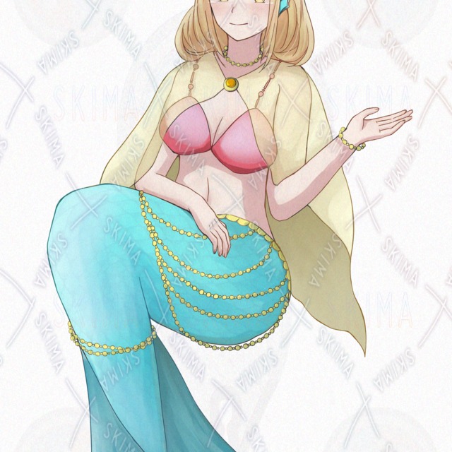 【表情10種】金髪人魚の女の子【立ち絵】の商品画像9枚目