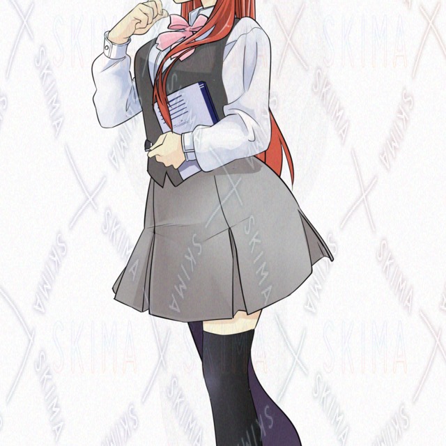 Image 4 of School Uniform & Shrine Maiden Outfit — 3 Expressions Each