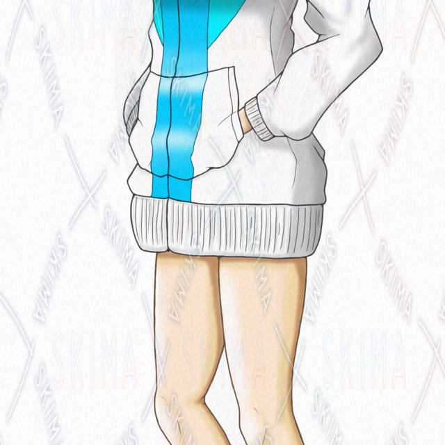 パーカーの女の子　表情差分10種類の商品画像8枚目