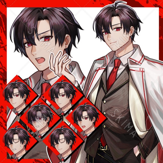 黒髪男子/差分全6種