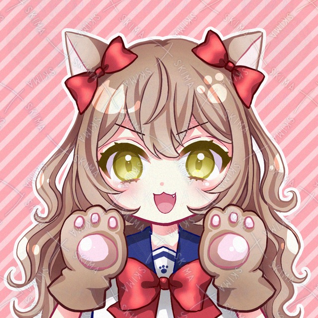 SNSアイコン（ねこみみガール）
