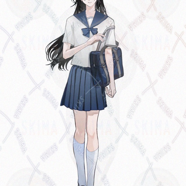 【表情・衣装・差分あり】制服の少女の商品画像3枚目