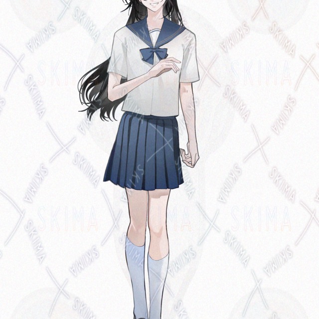 【表情・衣装・差分あり】制服の少女の商品画像10枚目