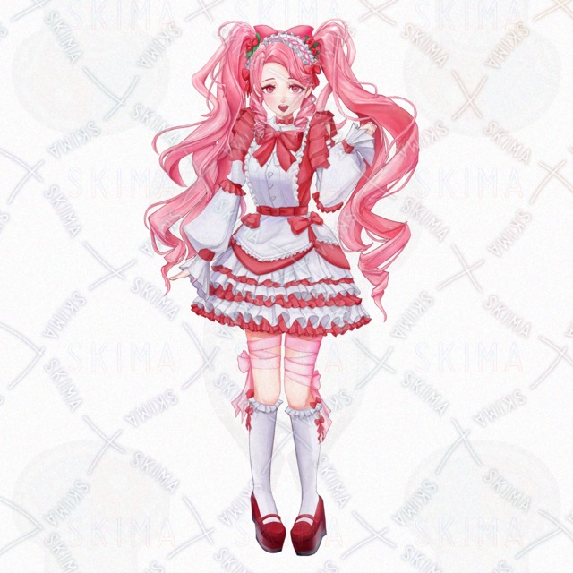 <表情11種>ツインテちゃんの商品画像4枚目