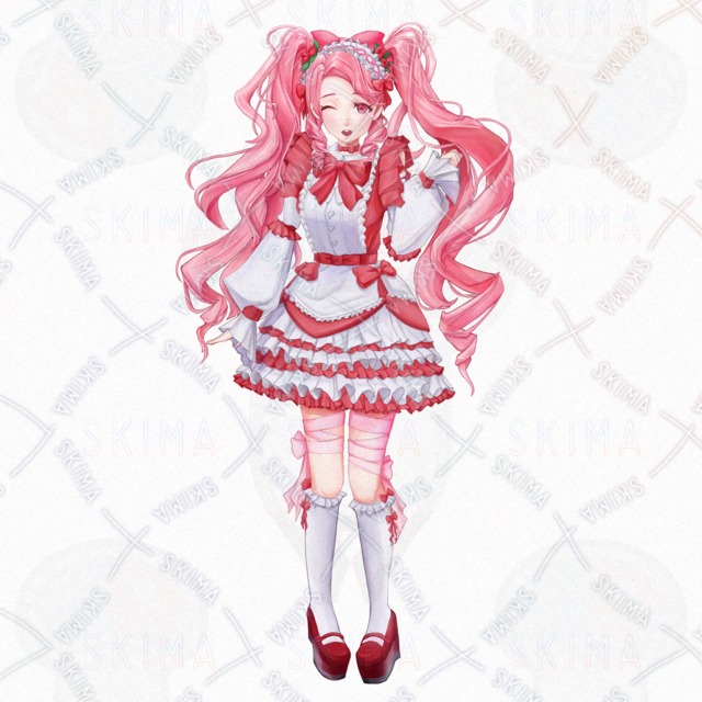 <表情11種>ツインテちゃんの商品画像7枚目