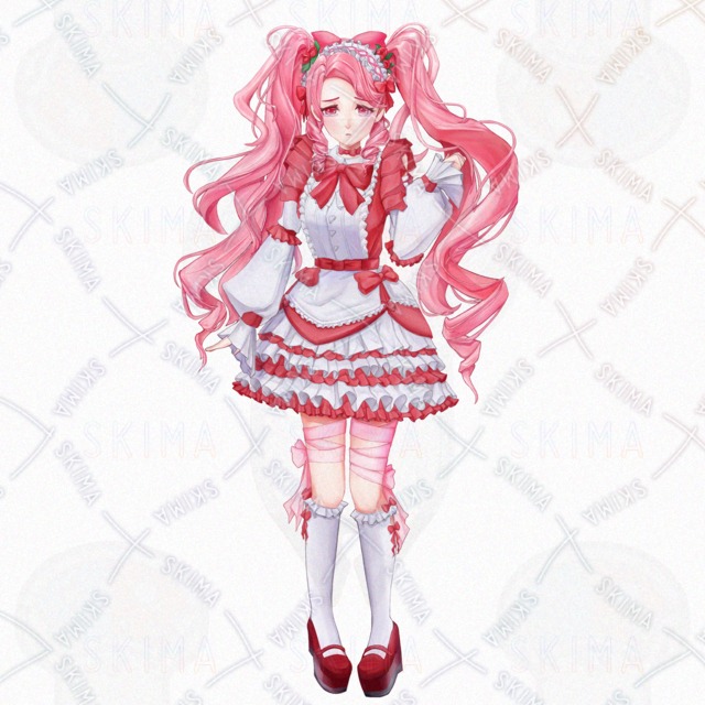 <表情11種>ツインテちゃんの商品画像9枚目