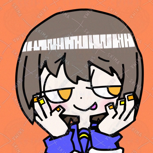 SNSアイコン用カートゥーン風のセーラー服女の子の商品画像