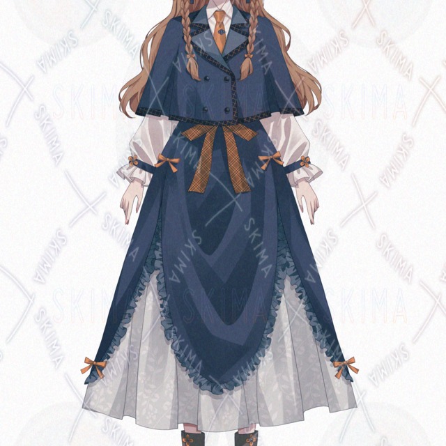 【表情７種】茶髪の女の子の商品画像8枚目