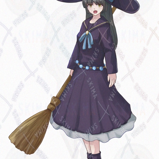 【表情10種】魔女の女の子【立ち絵】の商品画像5枚目