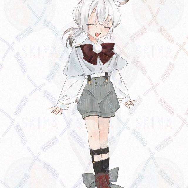 白髪赤目ケモ耳の男の子の商品画像4枚目