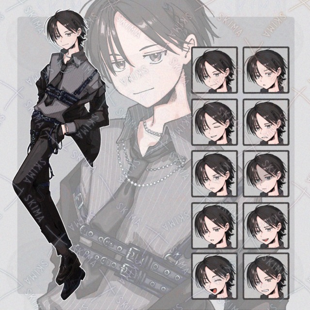 캐릭터 스탠딩 그림 [표정 10종] 상품 이미지