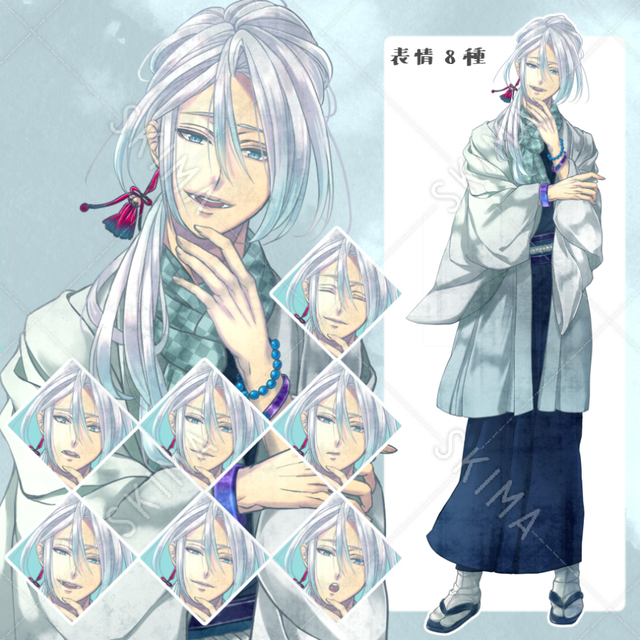 adopt③　着物男性【表情　全8種】