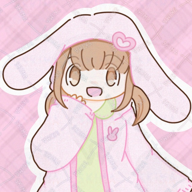 ウサ耳パーカーの女の子【差分あり】