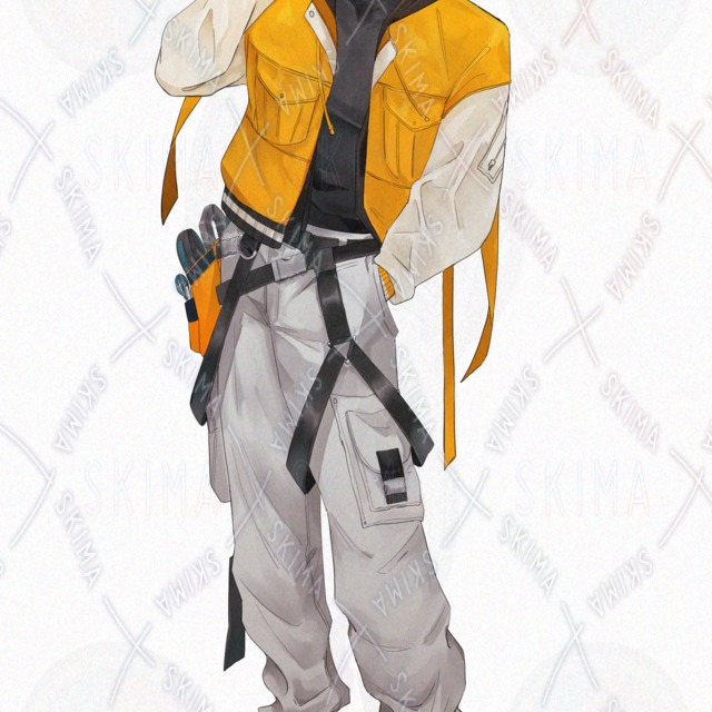 TRPG立ち絵｜現代男性・整備士／エンジニア系｜表情9種＋上着着脱差分の商品画像11枚目