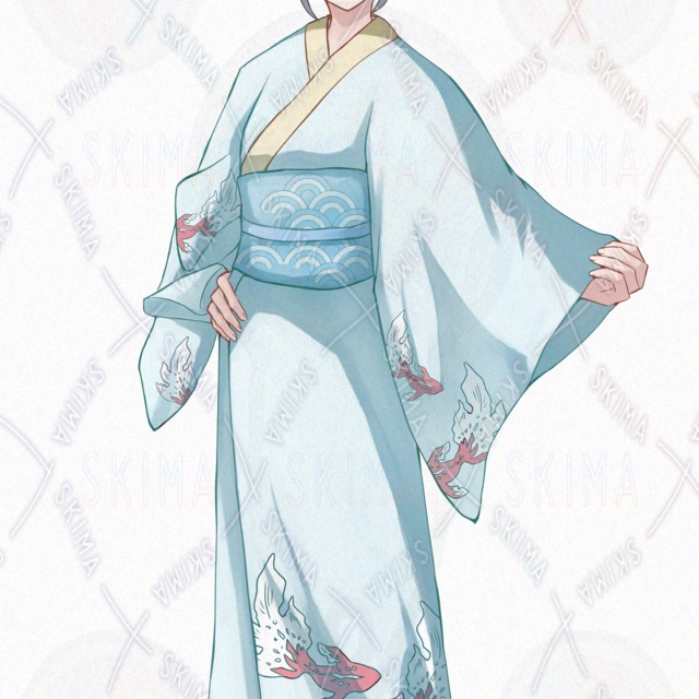 【表情10種】和服の黒髪女の子【立ち絵】の商品画像7枚目