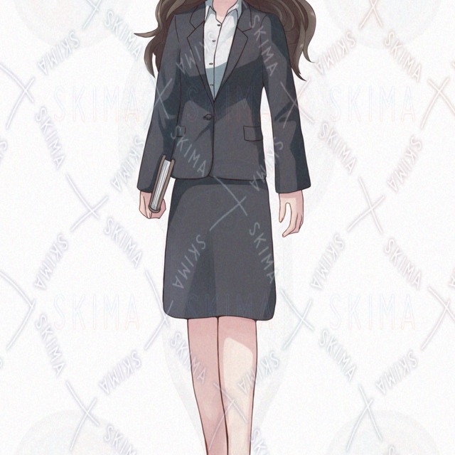 【表情10種】スーツ姿の女性【立ち絵】の商品画像6枚目