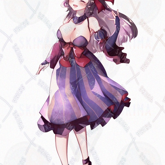 紫系のお姉さん【表情10種】の商品画像5枚目