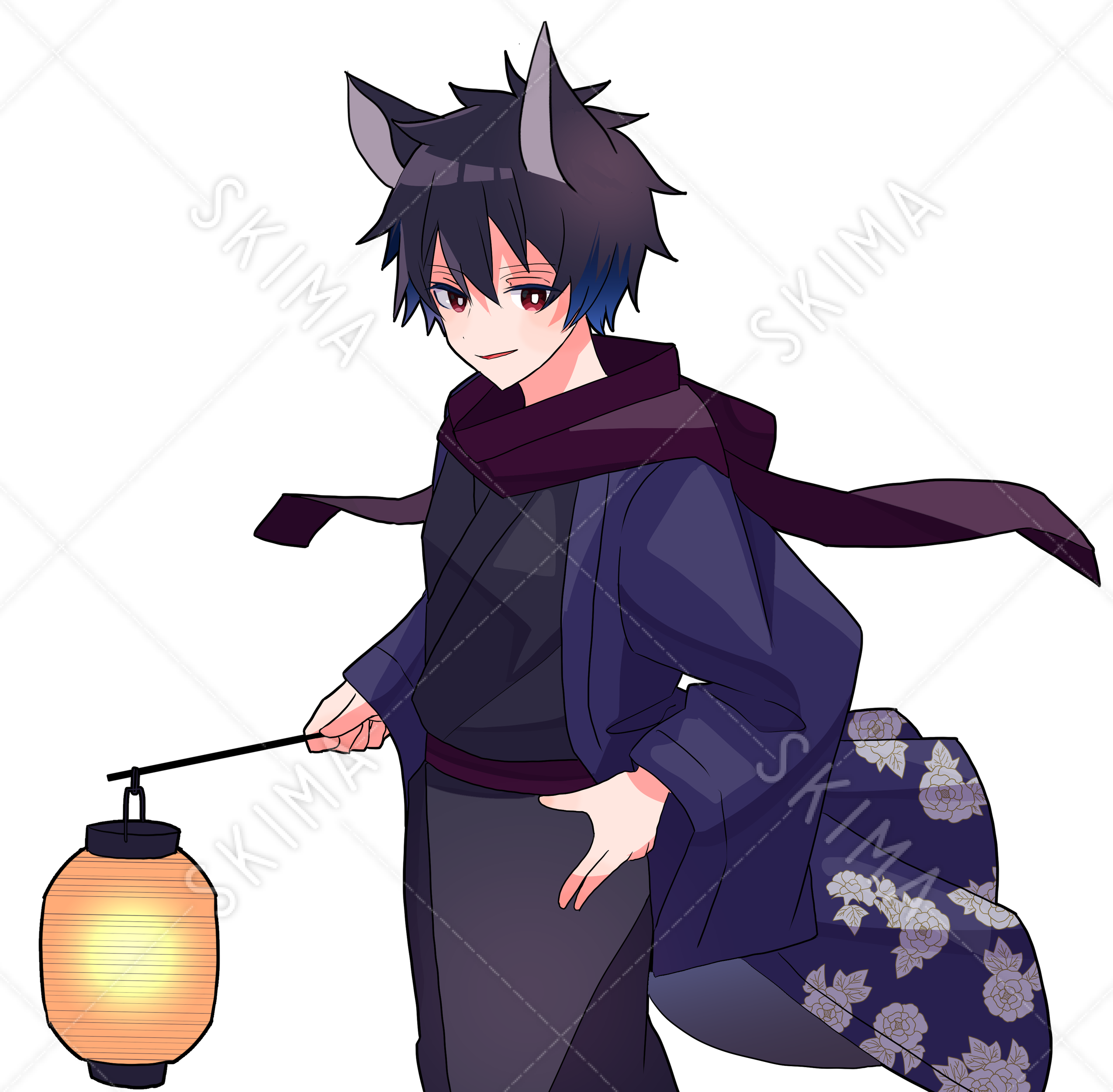 小物差分 青い狐の男の子 表情差分 スキマ スキルのオーダーメイドマーケット Skima