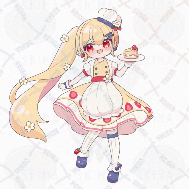 Pastry Chef Sweet Cute Chibi Girl Character Art Set 的商品圖片第 5 張
