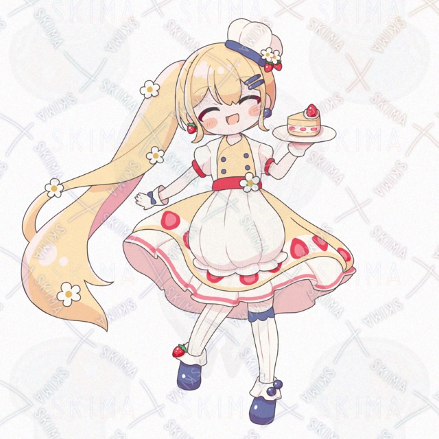 Pastry Chef Sweet Cute Chibi Girl Character Art Set 的商品圖片第 7 張