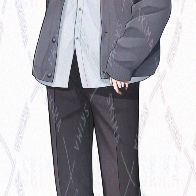 カジュアルな男性立ち絵　表情8種の商品画像7枚目