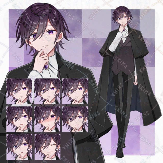 表情差分8枚　男性キャラ　立ち絵の商品画像