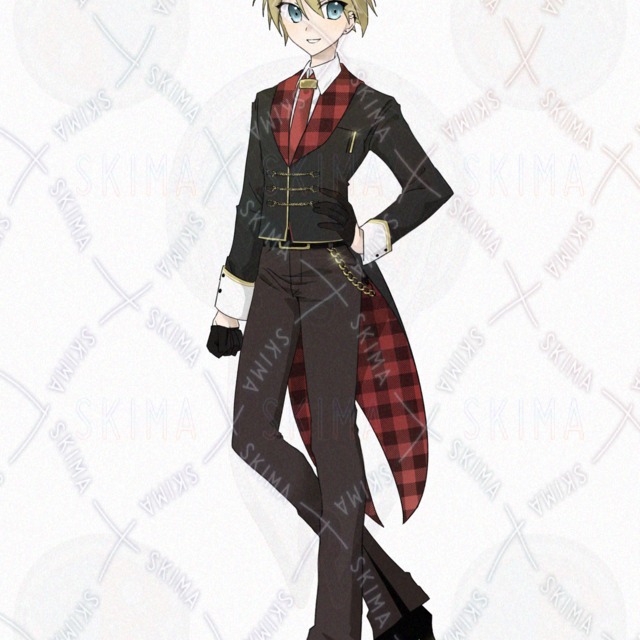 Blond-Haired, Blue-Eyed Boy in Red Plaid Shirt 的商品圖片第 4 張
