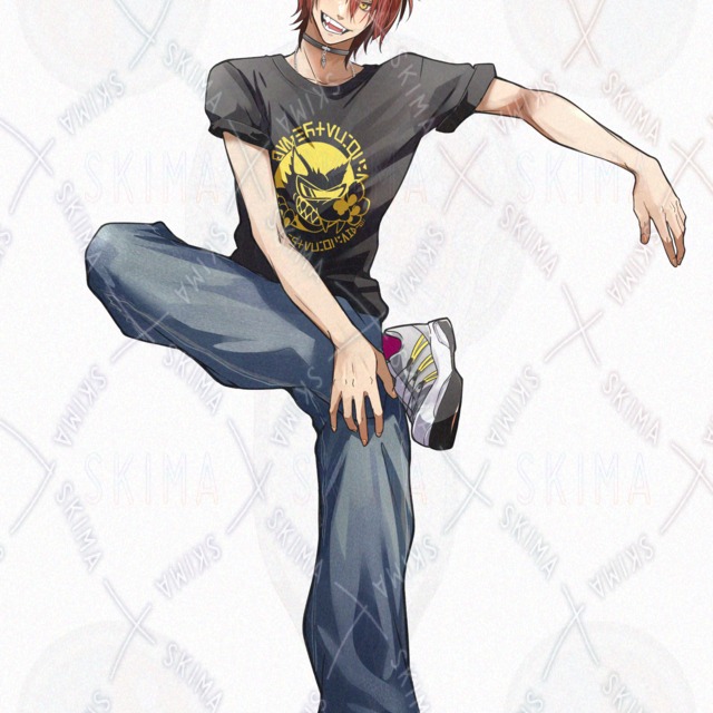 椅子に座るケモ耳男性【表情差7種＋耳・尻尾＋ブルゾン＋椅子】の商品画像2枚目