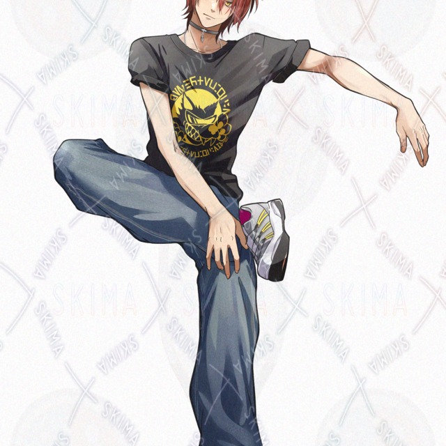 椅子に座るケモ耳男性【表情差7種＋耳・尻尾＋ブルゾン＋椅子】の商品画像6枚目