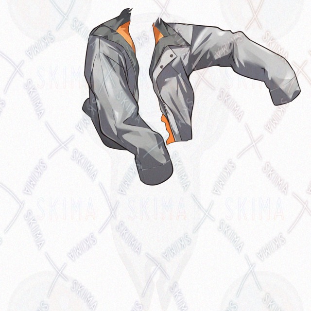 椅子に座るケモ耳男性【表情差7種＋耳・尻尾＋ブルゾン＋椅子】の商品画像10枚目