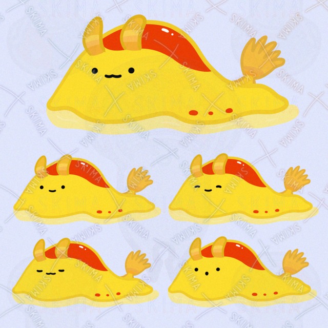 おむらいすなうみうし（表情5種類）の商品画像