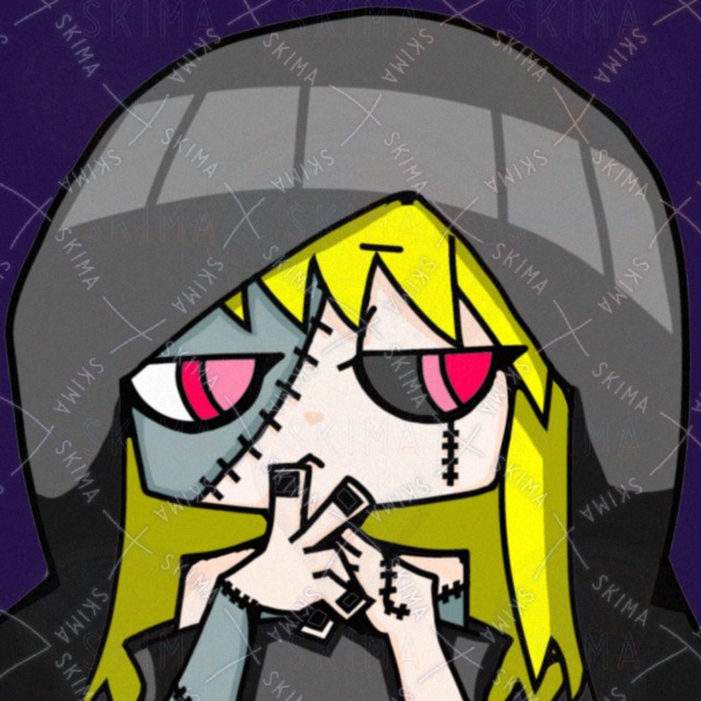 SNSアイコン用カートゥーン風　2枚セットの商品画像