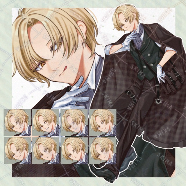 探偵風の男性【表情差分８種】の商品画像