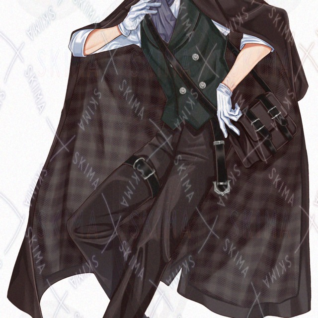 探偵風の男性【表情差分８種】の商品画像9枚目