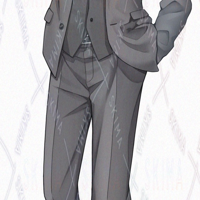 スーツの男性立ち絵　表情8種の商品画像4枚目