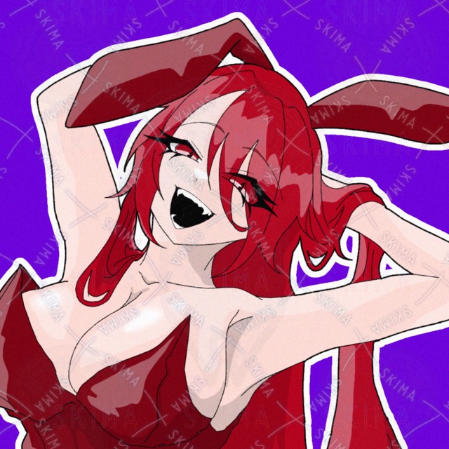 ギザ歯×バニーガール｜SNSアイコン・観賞用の商品画像