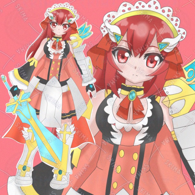 【表情差分　5種類】女騎士の商品画像