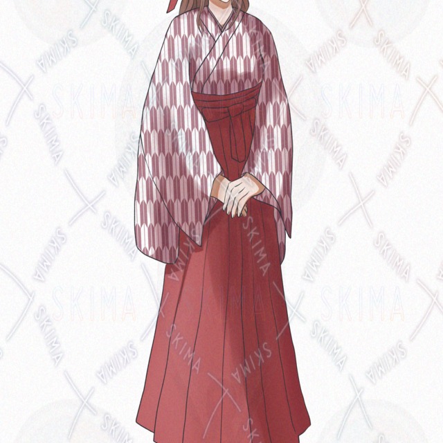 【表情10種】和服の女の子【立ち絵】の商品画像9枚目