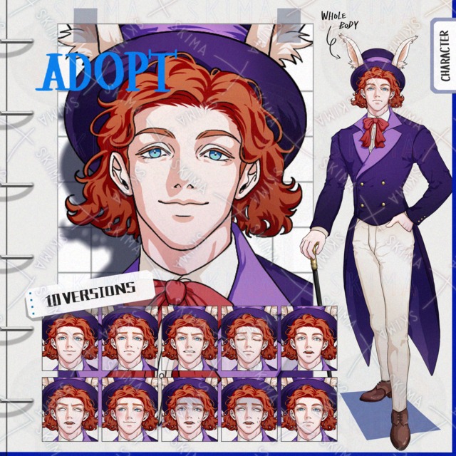 10 Expressions: Man in a Silk Top Hat with Bunny Ears 的商品圖片