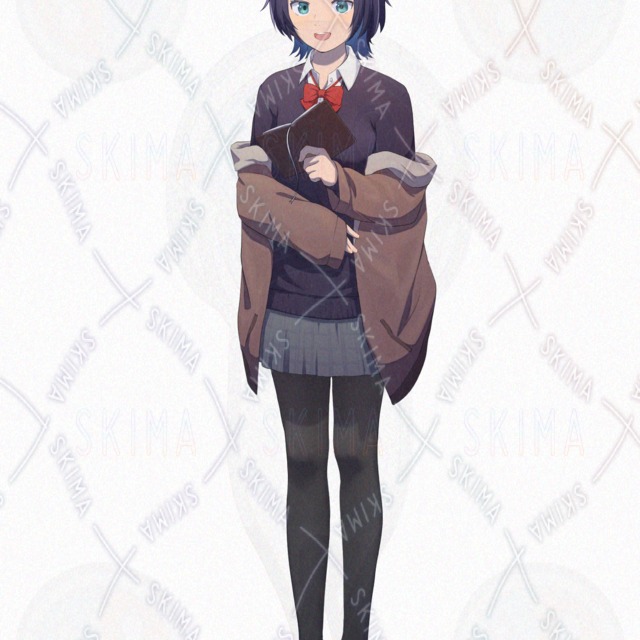 本を読む少女の商品画像3枚目