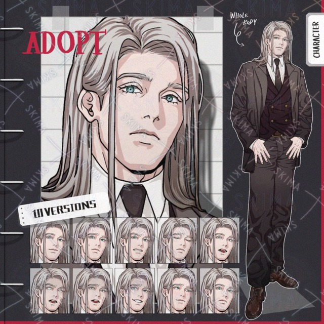 Image of 10 Suit Guy Expressions