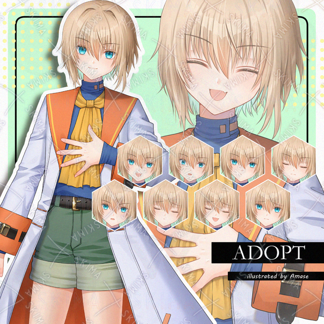 【表情10種】中性的な少年の商品画像