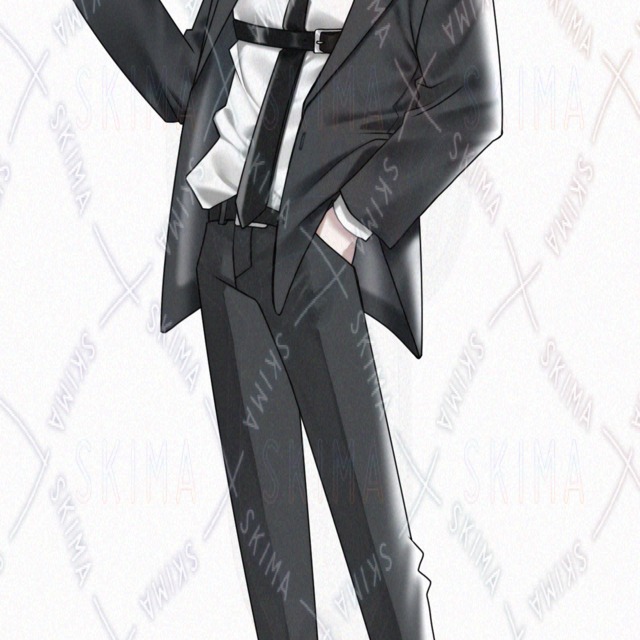 【立ち絵】金髪スーツ/男性キャラ【表情8種】の商品画像2枚目