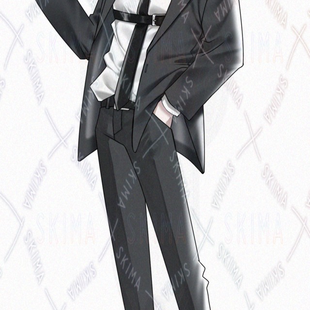 【立ち絵】金髪スーツ/男性キャラ【表情8種】の商品画像4枚目