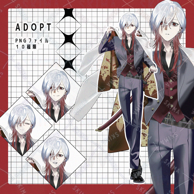 帯刀スーツウルフ青年の商品画像