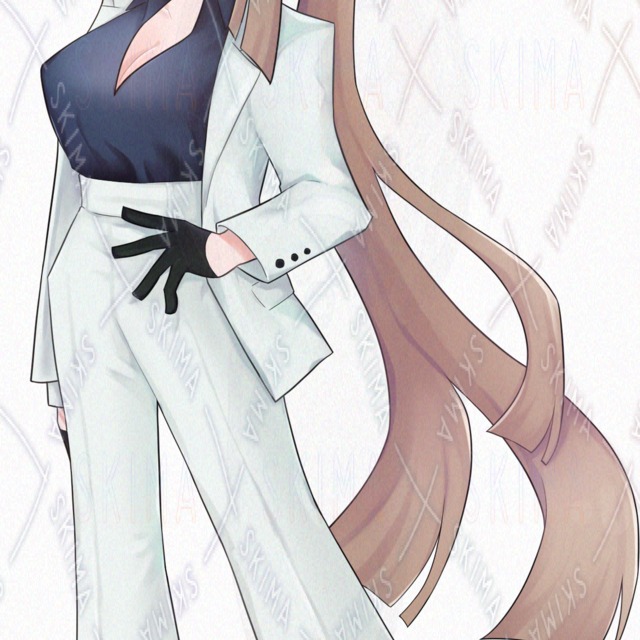 【表情9種】白スーツの女性/adopt_09【おまけつき】の商品画像10枚目